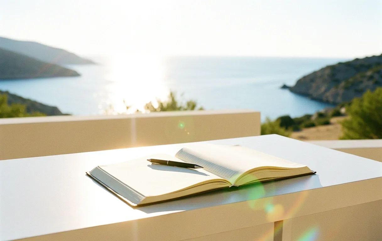 Aegean coastline morning light
